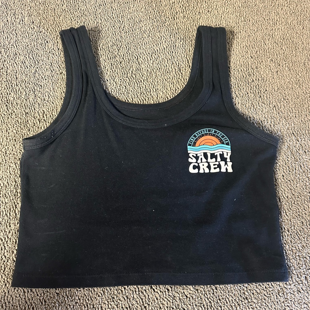 Salty Crew Black Tank Top